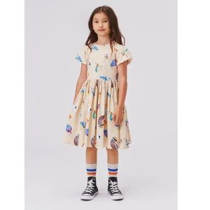 MOLO Girls Yellow Floating Birds Cyrilli Jersey Dress Sz 5/6